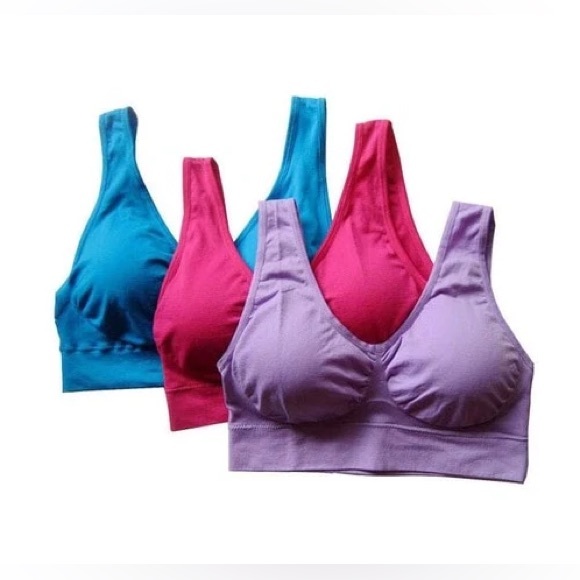 NWT Genie Bra Seamless Bra  Vivacious Pink - Single - Picture 2 of 2